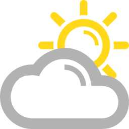 Cloudy periods with the chance of a shower or two, clearing to fine in the evening. Southwesterlies.